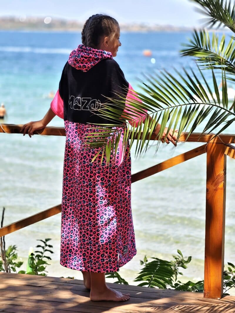 ДЕТСКО ПОНЧО MAZE LEO PINK